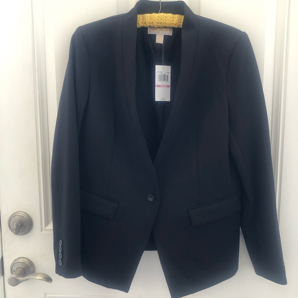 NWT Michael Michael Kors Black Blazer Size 10
